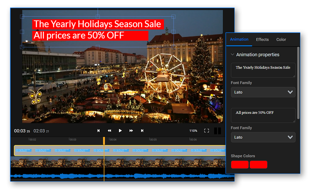 Make a lyric video Fastest Online Video Maker Flixier
